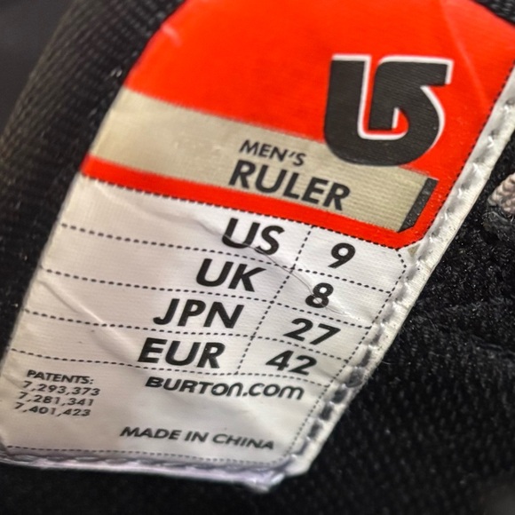 Burton Snowboarding boots. “Ruler”. Size 9. - Picture 11 of 11
